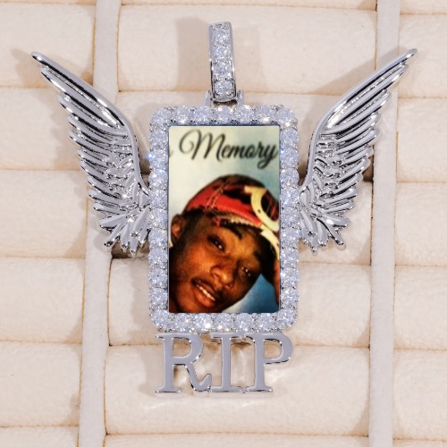 RIP WING 3D CUSTOM PICTURE PENDANT