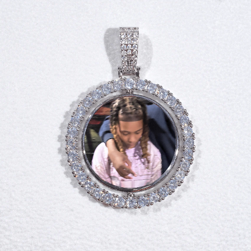 3D Spinning 2-Faced Custom Picture Pendant