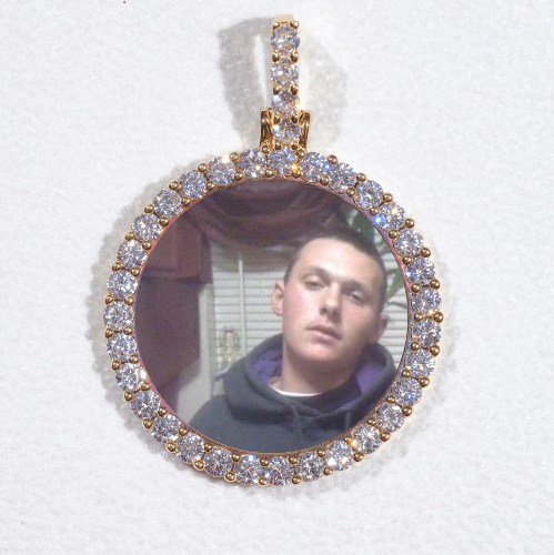 3D CIRCLE CUSTOM PICTURE PENDANT SMALL SIZE