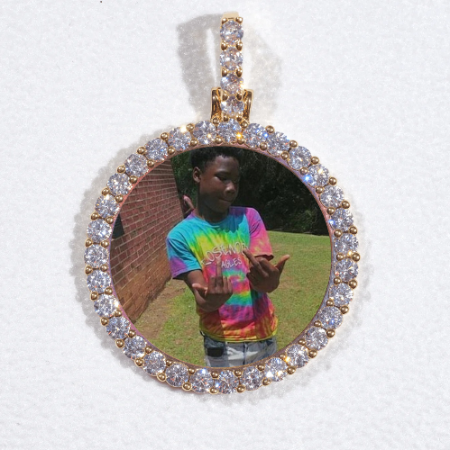 3D CIRCLE CUSTOM PICTURE PENDANT SMALL SIZE
