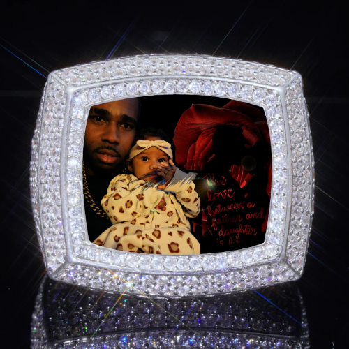 3D CUSTOM PICTURE ICED RING