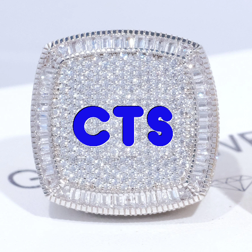 CUSTOM LETTER 3D ICED RING