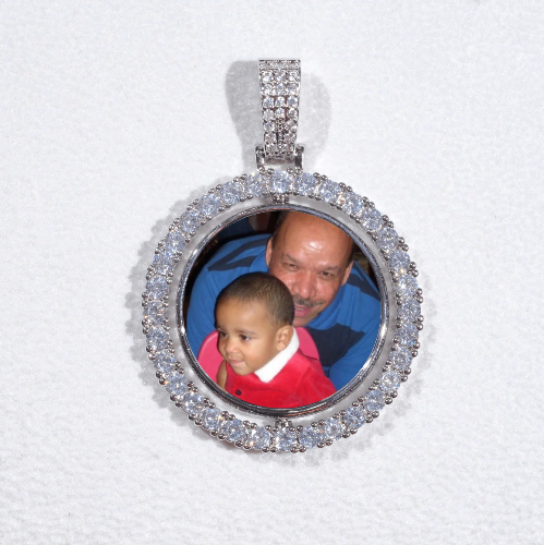 3D Spinning 2-Faced Custom Picture Pendant