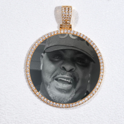 MEDIUM 3D CIRCLE CUSTOM PICTURE PENDANT