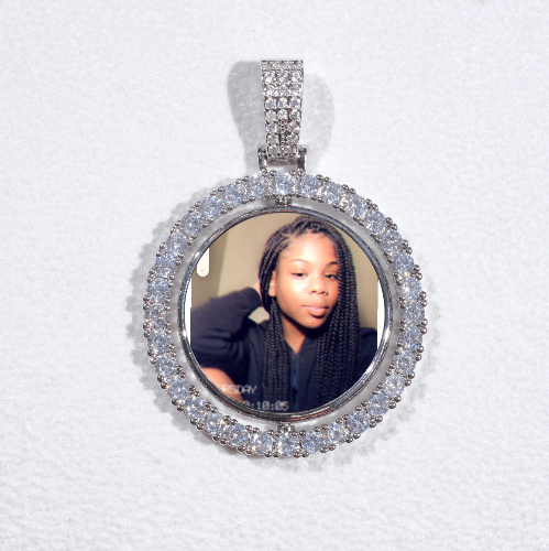 3D Spinning 2-Faced Custom Picture Pendant