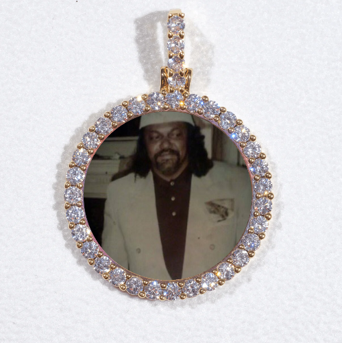 3D CIRCLE CUSTOM PICTURE PENDANT SMALL SIZE
