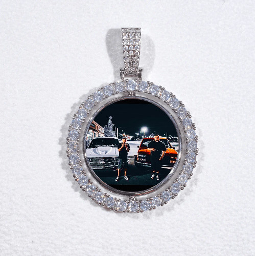 3D Spinning 2-Faced Custom Picture Pendant