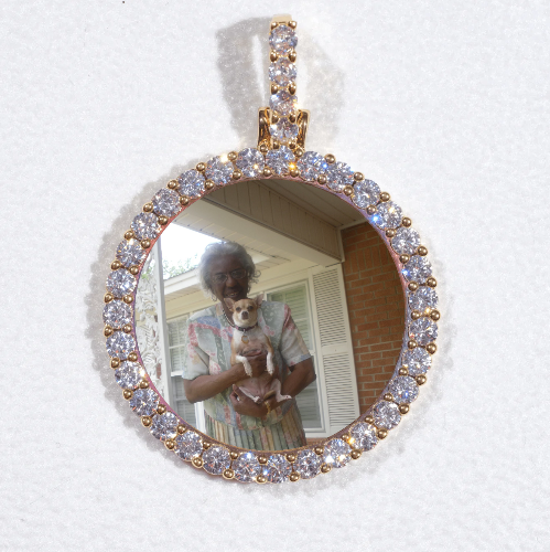 3D CIRCLE CUSTOM PICTURE PENDANT SMALL SIZE