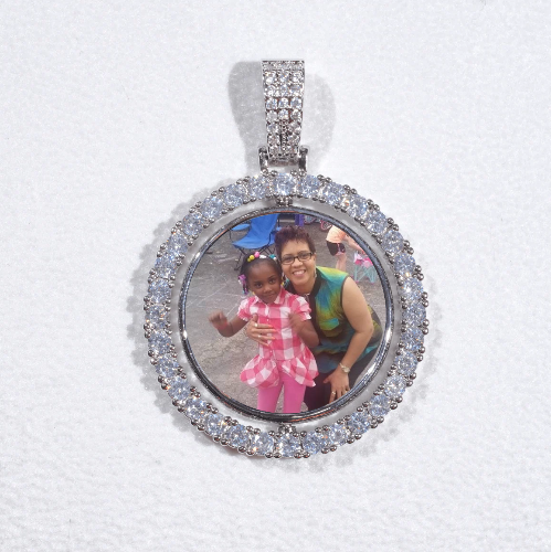 3D Spinning 2-Faced Custom Picture Pendant