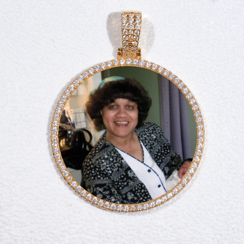 MEDIUM 3D CIRCLE CUSTOM PICTURE PENDANT