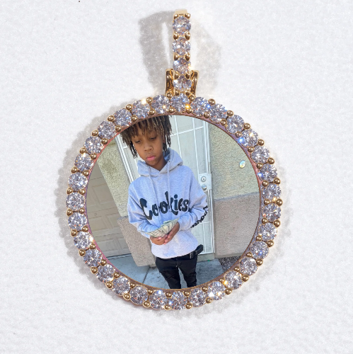 3D CIRCLE CUSTOM PICTURE PENDANT SMALL SIZE