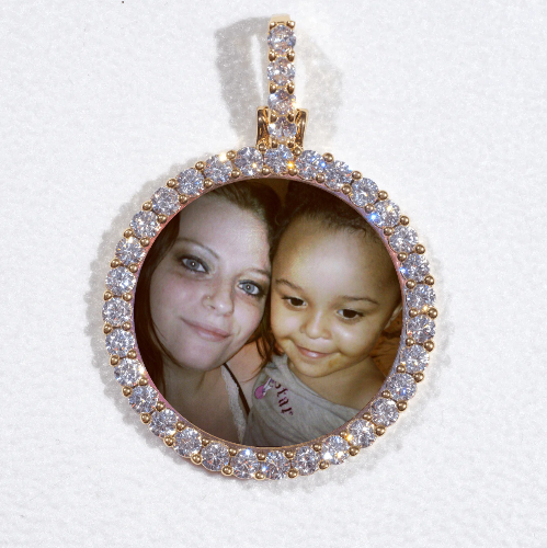 3D CIRCLE CUSTOM PICTURE PENDANT SMALL SIZE