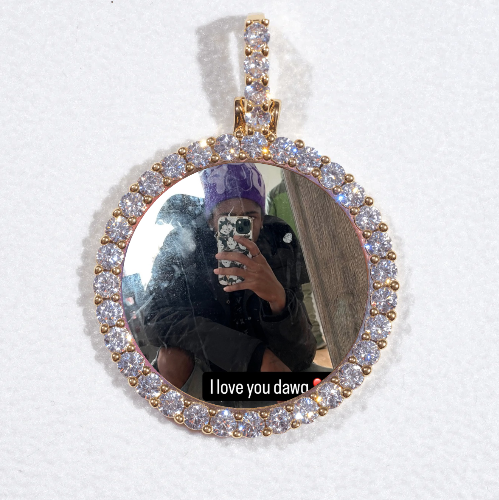 3D CIRCLE CUSTOM PICTURE PENDANT SMALL SIZE