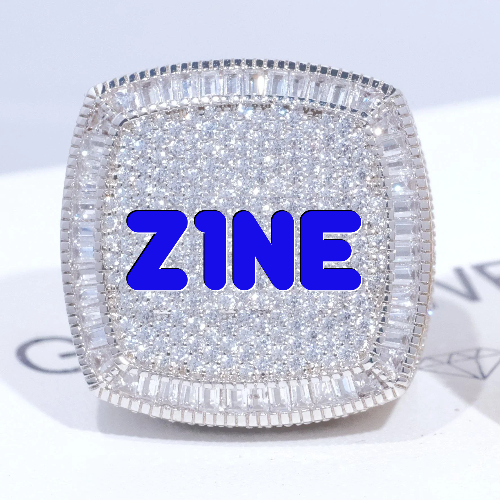 CUSTOM LETTER 3D ICED RING