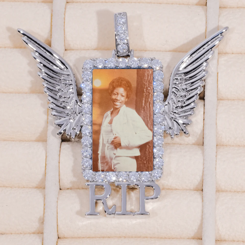 RIP WING 3D CUSTOM PICTURE PENDANT