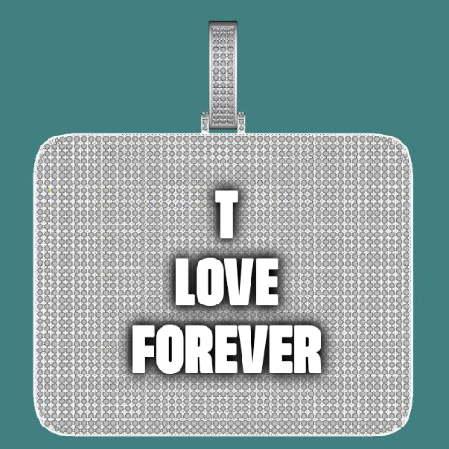 CUSTOM LETTER NECKLACE 3D BIG SQUARE