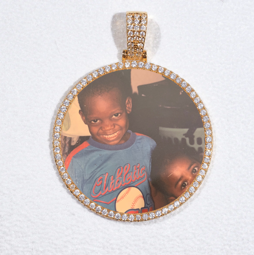 MEDIUM 3D CIRCLE CUSTOM PICTURE PENDANT