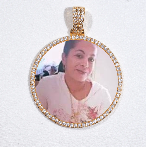 MEDIUM 3D CIRCLE CUSTOM PICTURE PENDANT