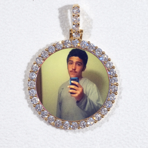3D CIRCLE CUSTOM PICTURE PENDANT SMALL SIZE