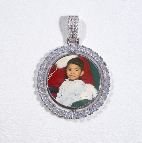 3D Spinning 2-Faced Custom Picture Pendant