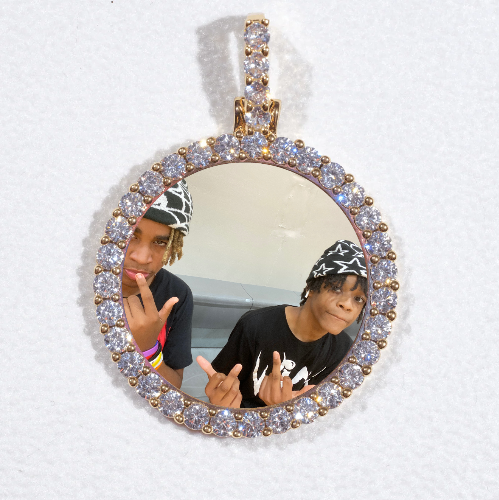 3D CIRCLE CUSTOM PICTURE PENDANT SMALL SIZE