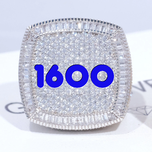 CUSTOM LETTER 3D ICED RING