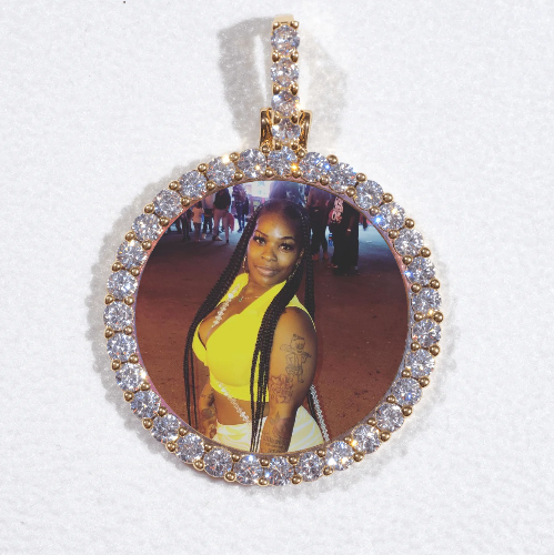 3D CIRCLE CUSTOM PICTURE PENDANT SMALL SIZE