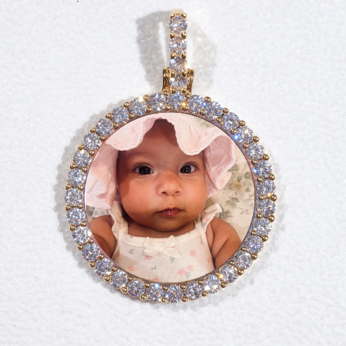 3D CIRCLE CUSTOM PICTURE PENDANT SMALL SIZE