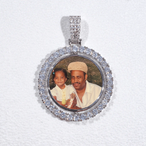 3D Spinning 2-Faced Custom Picture Pendant