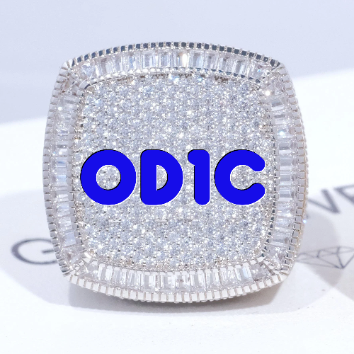 CUSTOM LETTER 3D ICED RING
