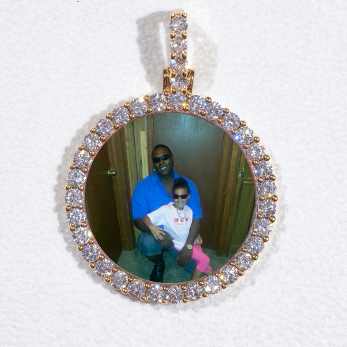 3D CIRCLE CUSTOM PICTURE PENDANT SMALL SIZE