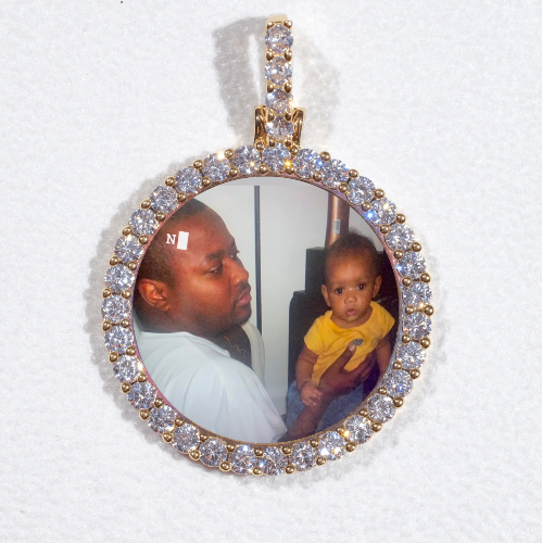 3D CIRCLE CUSTOM PICTURE PENDANT SMALL SIZE