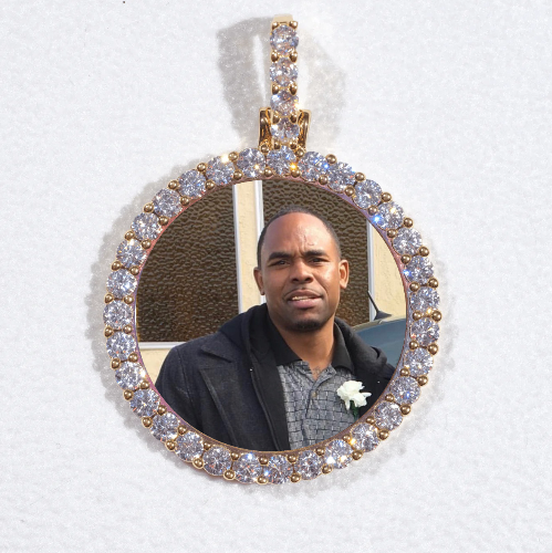 3D CIRCLE CUSTOM PICTURE PENDANT SMALL SIZE