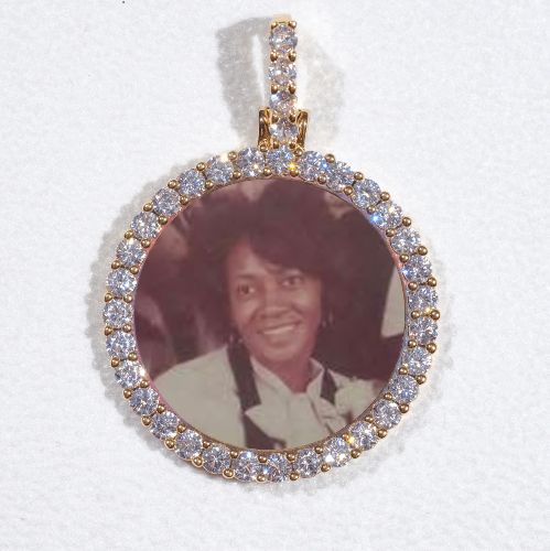 3D CIRCLE CUSTOM PICTURE PENDANT SMALL SIZE