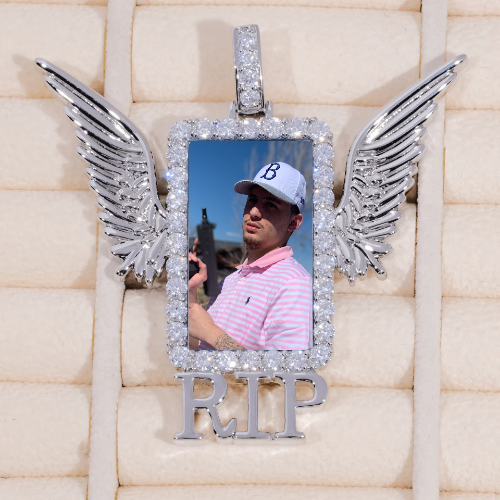 RIP WING 3D CUSTOM PICTURE PENDANT