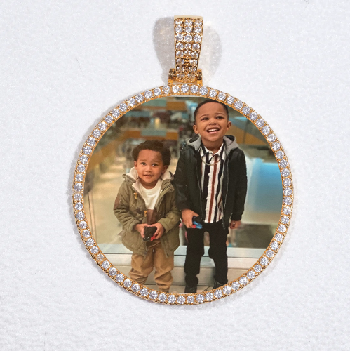 MEDIUM 3D CIRCLE CUSTOM PICTURE PENDANT