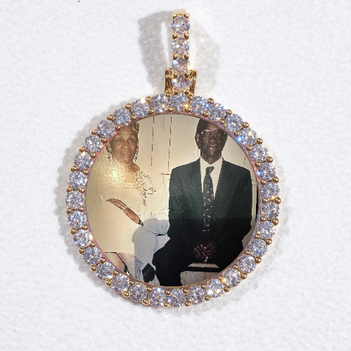 3D CIRCLE CUSTOM PICTURE PENDANT SMALL SIZE
