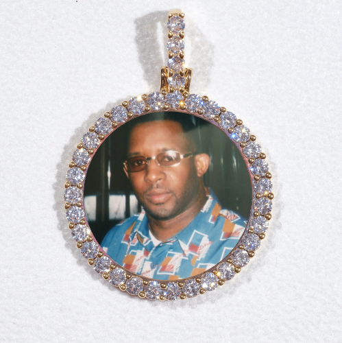 3D CIRCLE CUSTOM PICTURE PENDANT SMALL SIZE