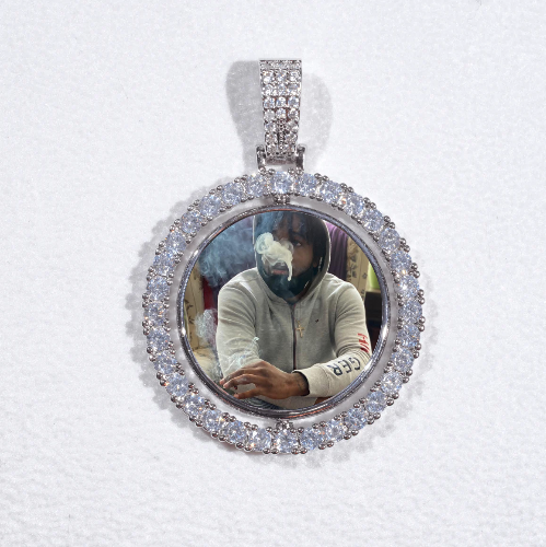 3D Spinning 2-Faced Custom Picture Pendant