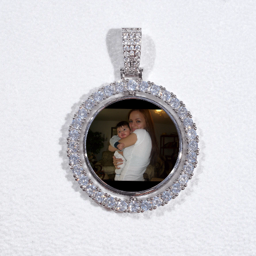3D Spinning 2-Faced Custom Picture Pendant