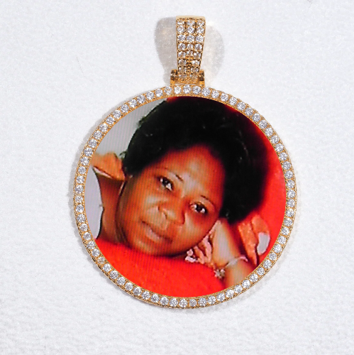 MEDIUM 3D CIRCLE CUSTOM PICTURE PENDANT