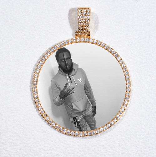 MEDIUM 3D CIRCLE CUSTOM PICTURE PENDANT