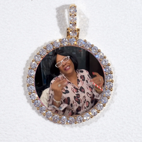 3D CIRCLE CUSTOM PICTURE PENDANT SMALL SIZE