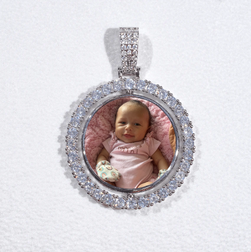 3D Spinning 2-Faced Custom Picture Pendant
