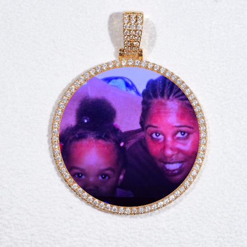 MEDIUM 3D CIRCLE CUSTOM PICTURE PENDANT