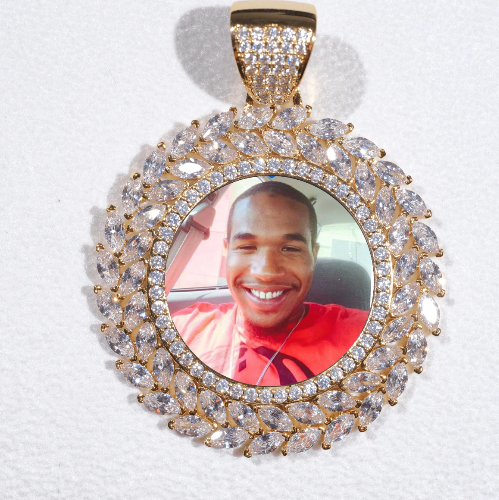 Large 3D Wheat Ear Custom Picture Pendant