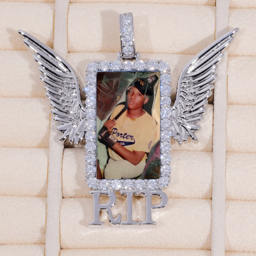 RIP WING 3D CUSTOM PICTURE PENDANT