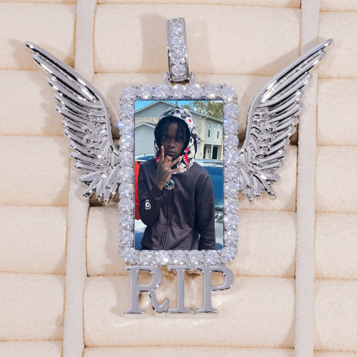 RIP WING 3D CUSTOM PICTURE PENDANT