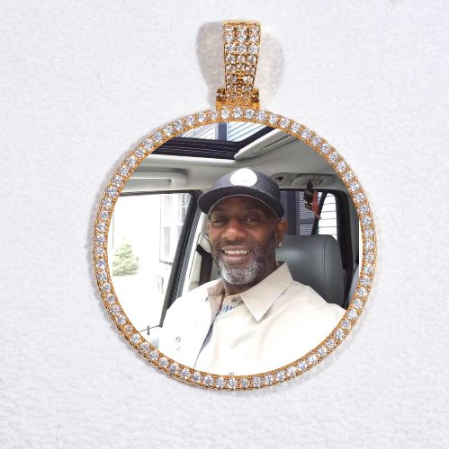 MEDIUM 3D CIRCLE CUSTOM PICTURE PENDANT
