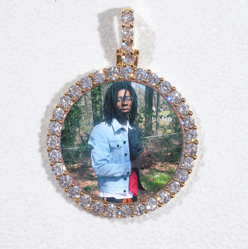 3D CIRCLE CUSTOM PICTURE PENDANT SMALL SIZE